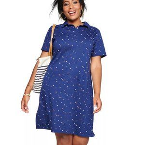 Croft & Barrow Cotton Polo Short Sleeve Dress 4X